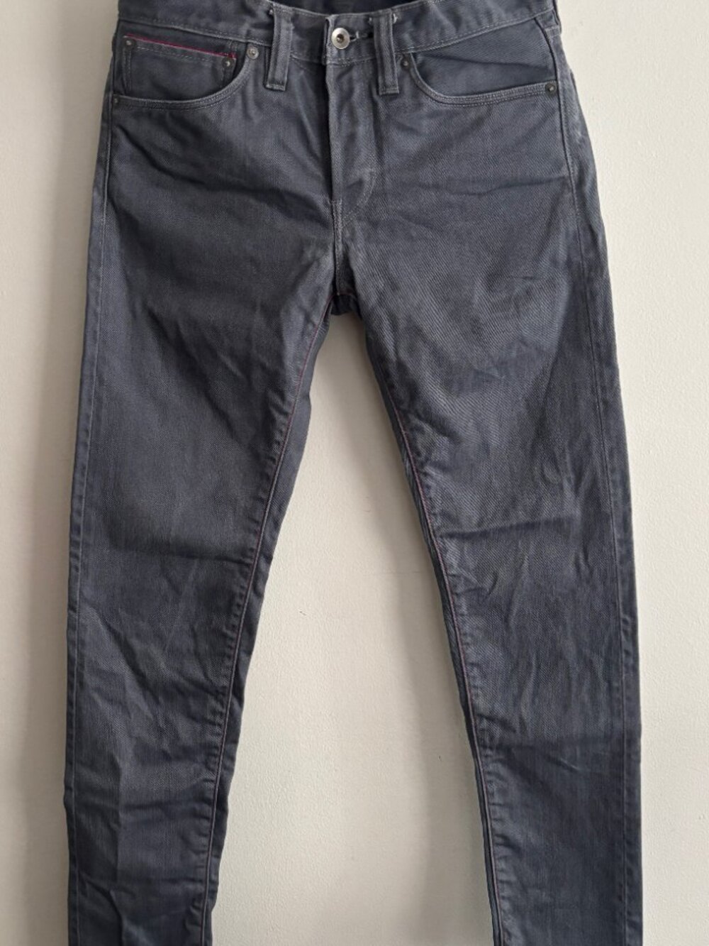 $550 Viapiana Grey Bespoke Custom Skinny Selvedge Denim Jeans - 29x29 mi Canada